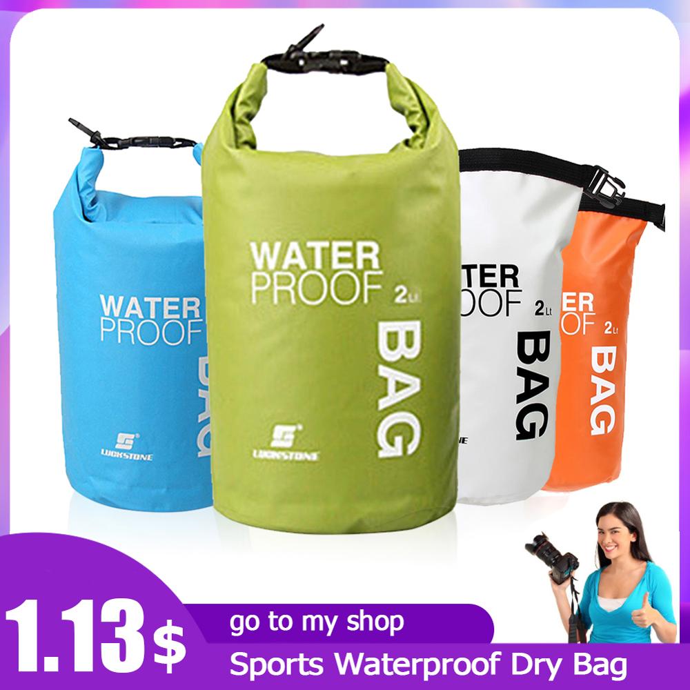Sport étanche sac à dos sac à dos flottant canotage Rafting sac ultra-léger PVC sac à dos natation sac de rangement voyage Kits 2/15L