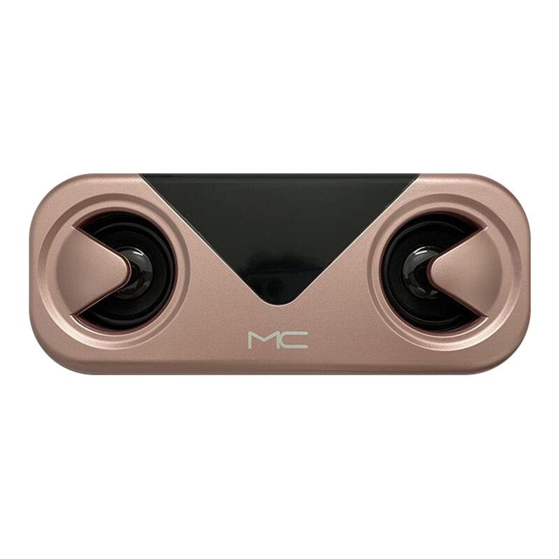 Alarm Clocks Wireless Bluetooth Speakers Bass Stereo LED Display Support TF Card AUX USB Smart Alarm Atmosphere Light Portable: gold