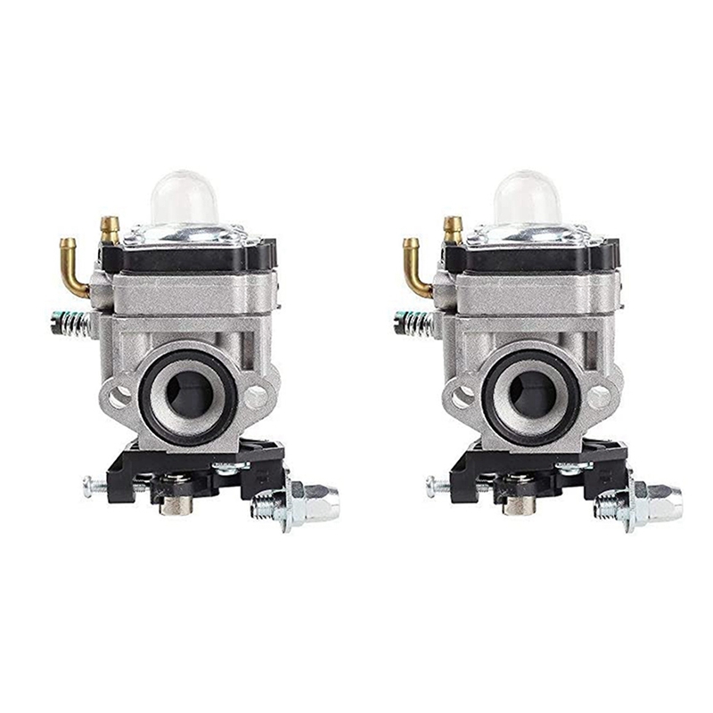 2X 11Mm Carburetor Fit For TU26 32F 34F 36F 2 Stroke Strimmer Trimmer Mower Brush Cutter Scooter: Default Title