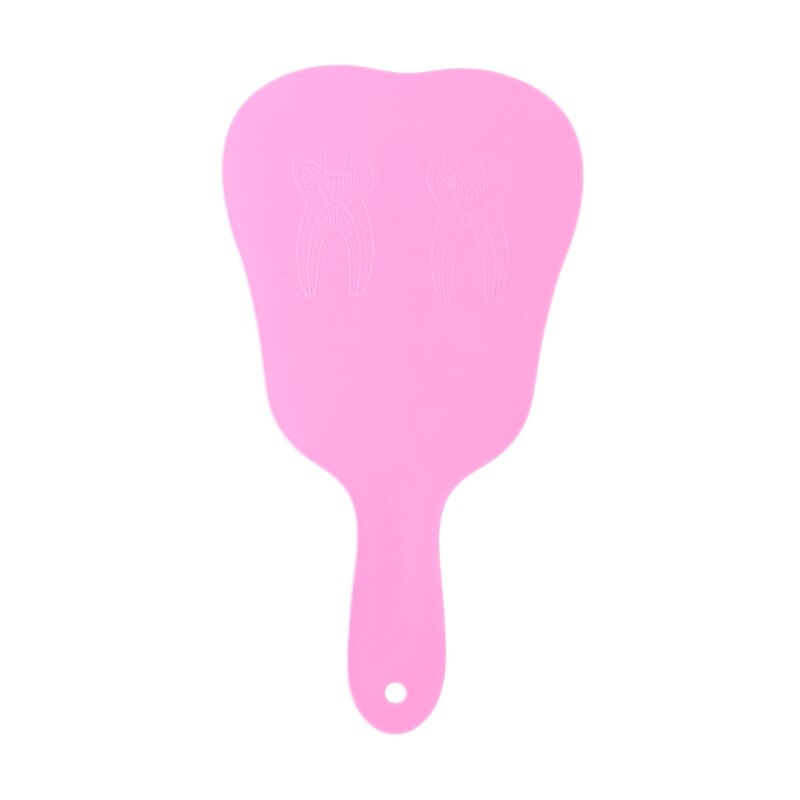1 Pcs Unbreakable Patient Hand Mirror ABS+PVC+glass 14X13cm Cute Small Handle Dental Mirror Cosmetic Mirror Tool Makeup Mirrors