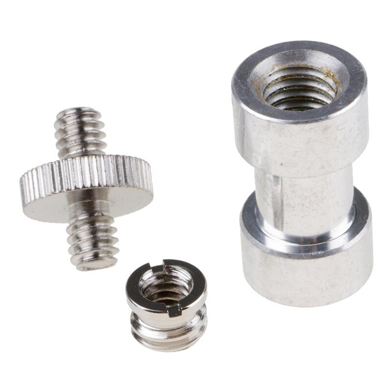 1/4 Tripod Screw Adapter to Light Stand Umbrella Holder Camera Mount Set
