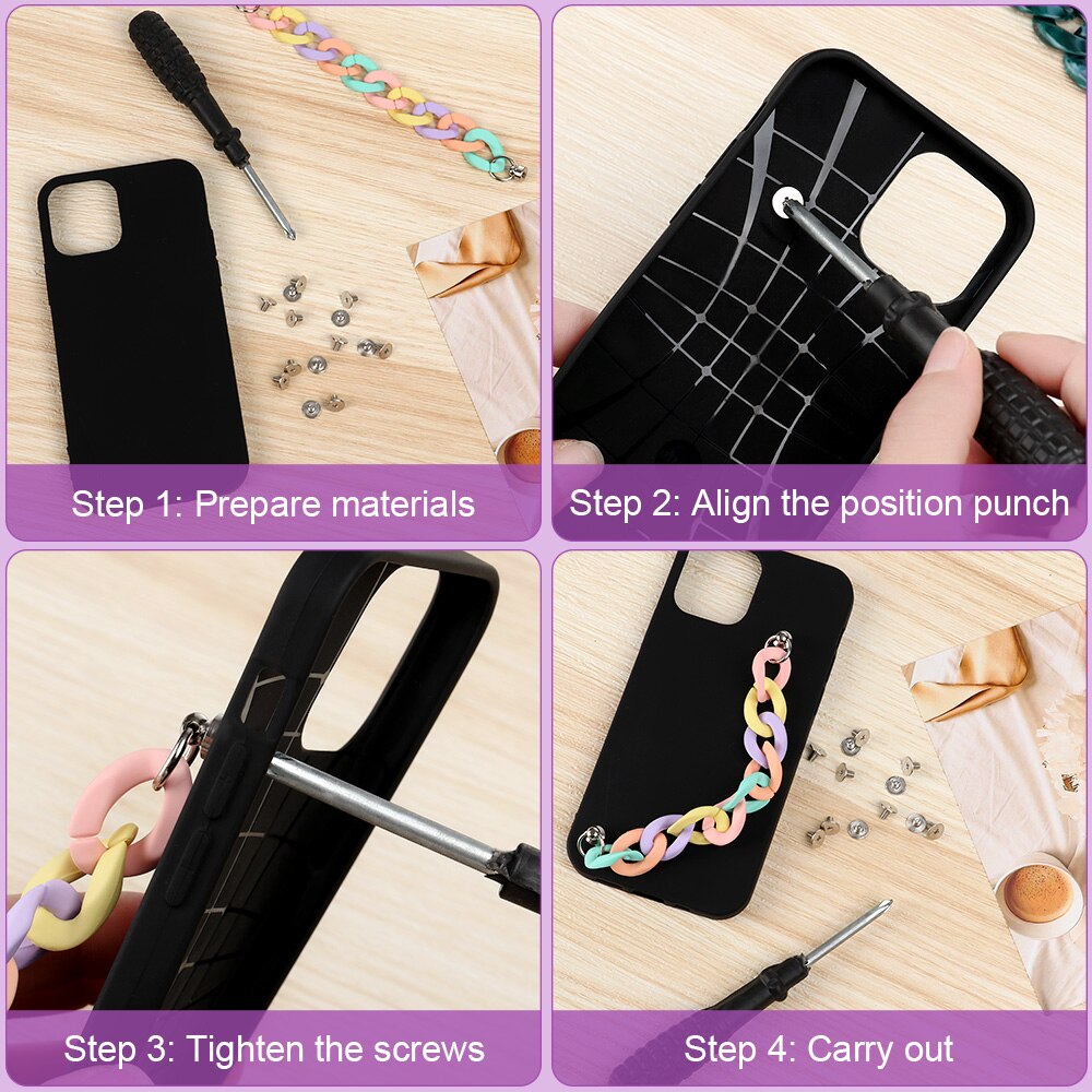 1Pc Anti perdido teléfono acollador colgante cadena para la muñeca lindo cordón para el móvil teléfono móvil correas DIY decoración de funda de teléfono de la cadena
