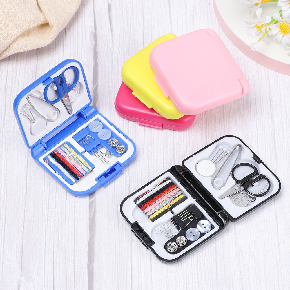 Mini Sewing Kit Storage Bags Organizer Needle Threads Box Thimble Buttons Home Living Portable Travel DIY Tool