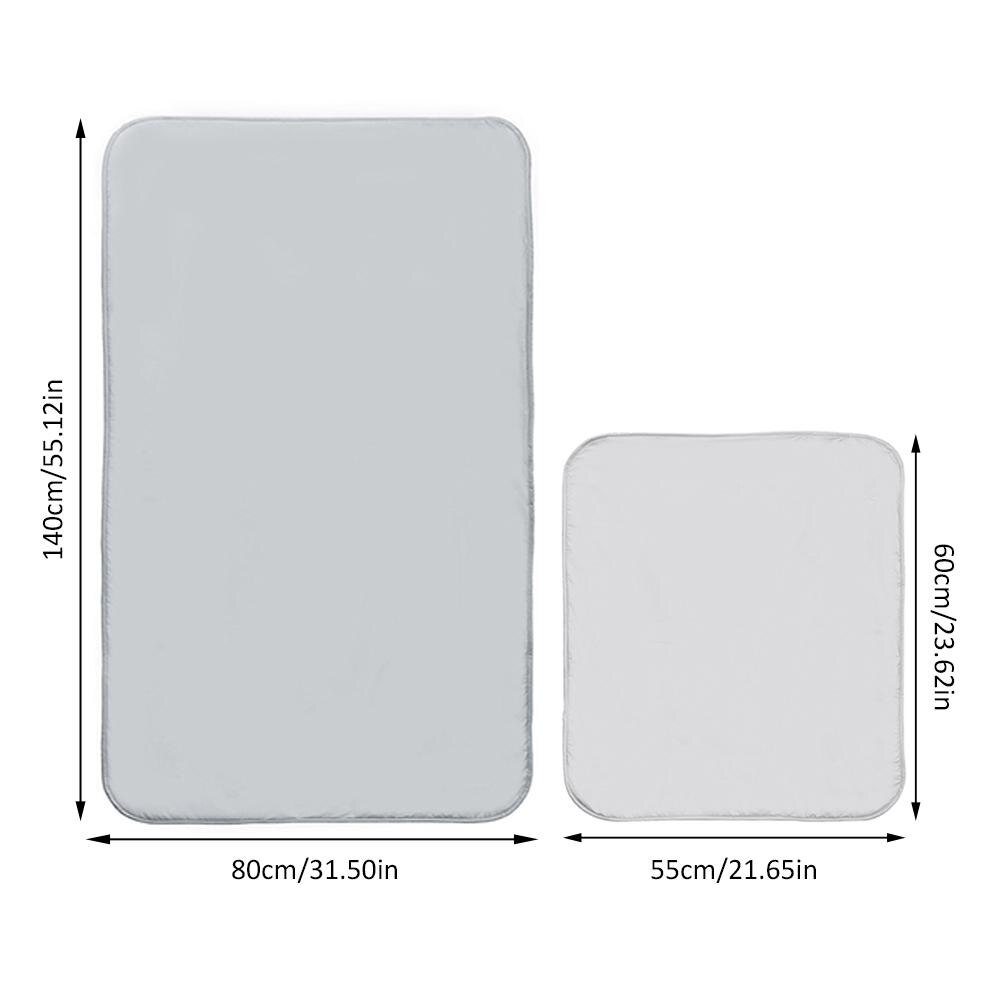Alfombrilla para planchar portátil, plancha antideslizante, resistente al calor, manta para mesa, tabla de planchar para el hogar