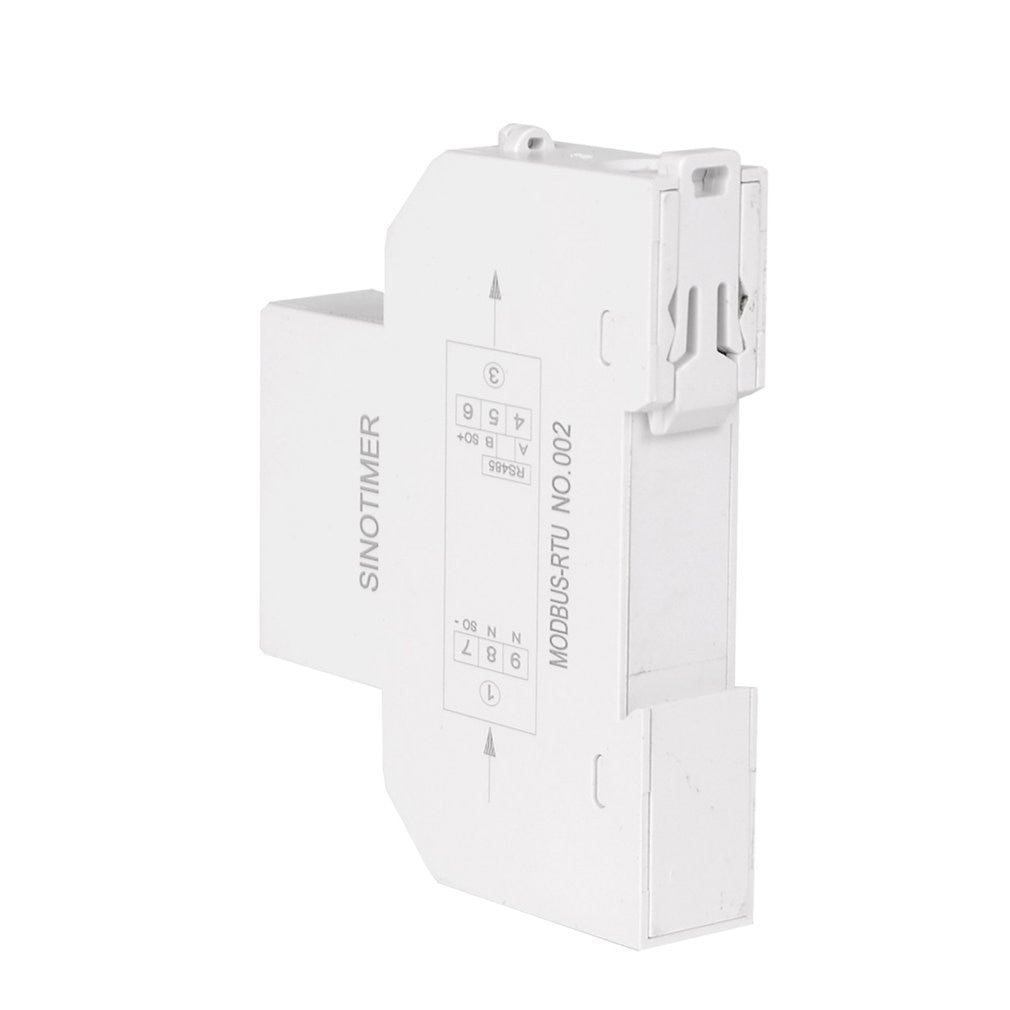 DDS519R LCD Mudbus 18mm Mini Digital Power Meter Single Phase Watt Meter DIN Rail With Backlight AC 5-100A 230V