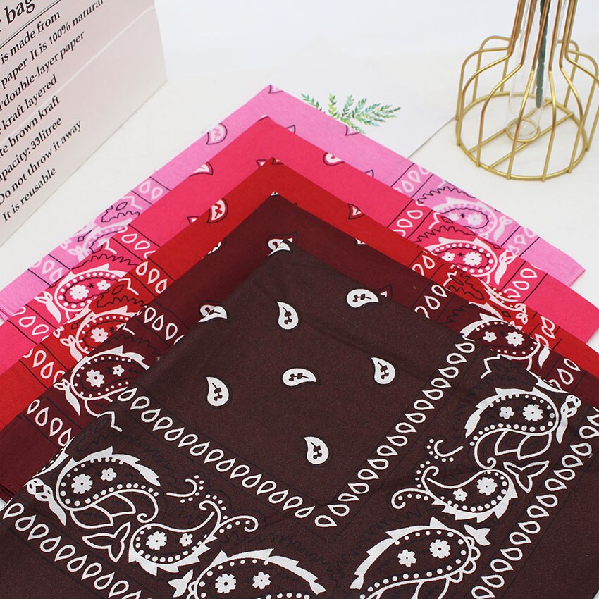 Bandana Vierkante Hoofd Hip Hop Zwart Sjaals Vrouwen Sport Bandana Haarband Sjaal Sport Hoofddeksels Zakdoek