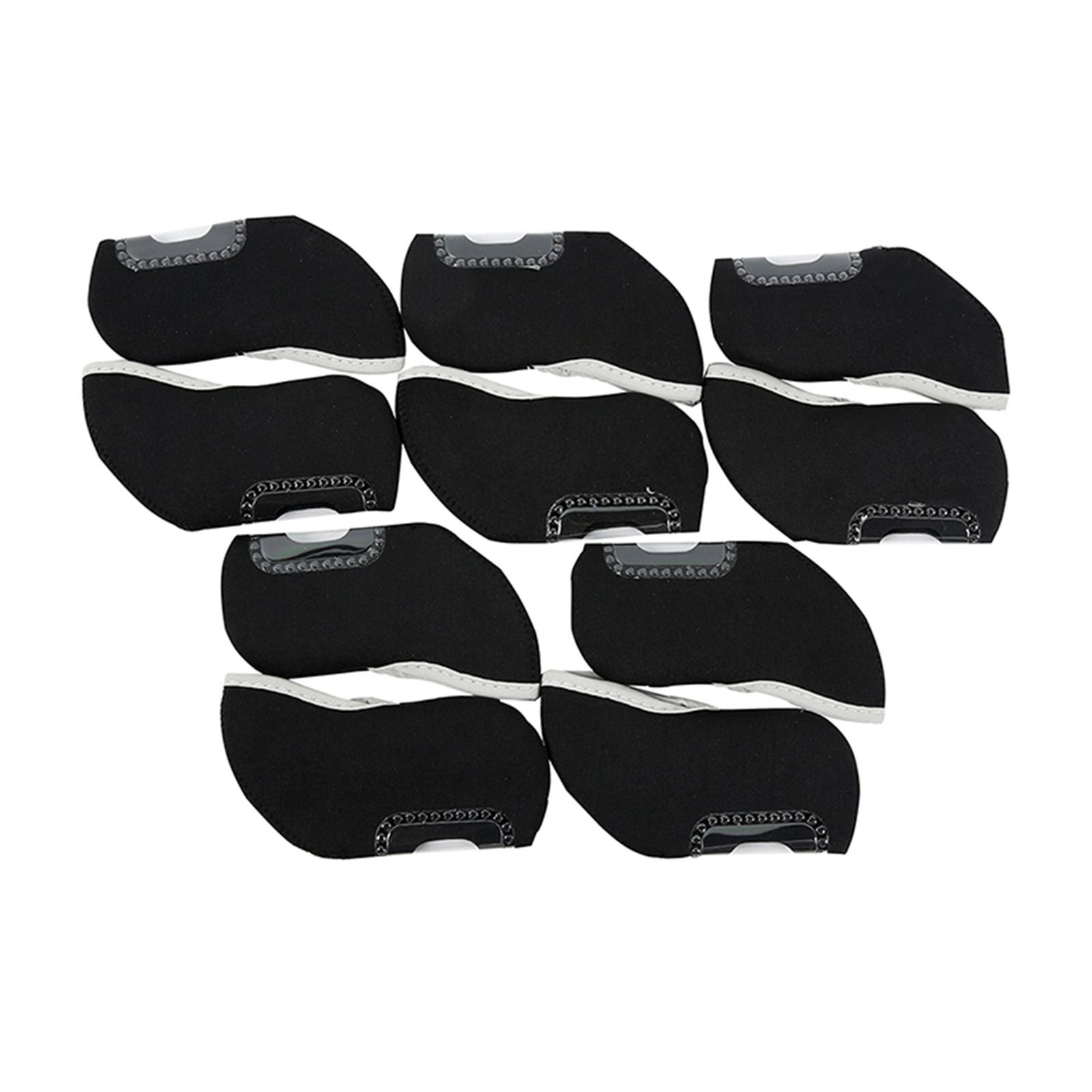 10 Stuks Golf Ijzeren Headcovers Guard Geen Aantal Zichtbare Raam Mouw Cover Clubhoofd Covers Past Alle Merken Training Accessoires