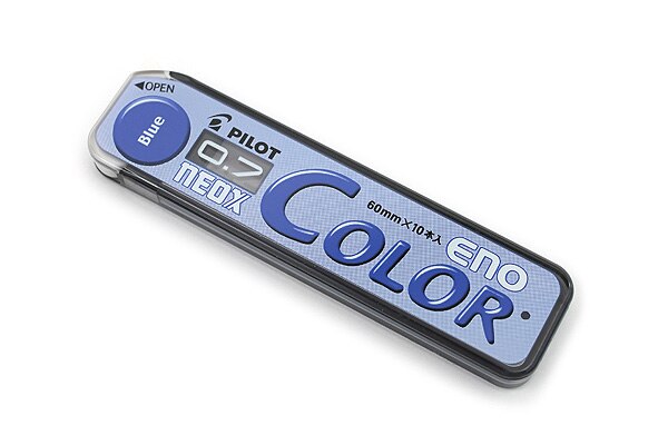 Pilot Color Eno Neox Mechanical Pencil Lead - 0.7 mm 8 tubes/lot Red/Violet/Blue/Soft Blue/Green/Orange School &amp; Office Supplies