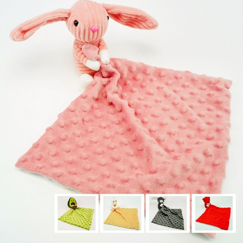 Baby Fopspeen Sussen Handdoek Soft Animal Doll Bijtring Zuigelingen Comfort Slapen Verpleging Knuffelen Deken Speelgoed Douche