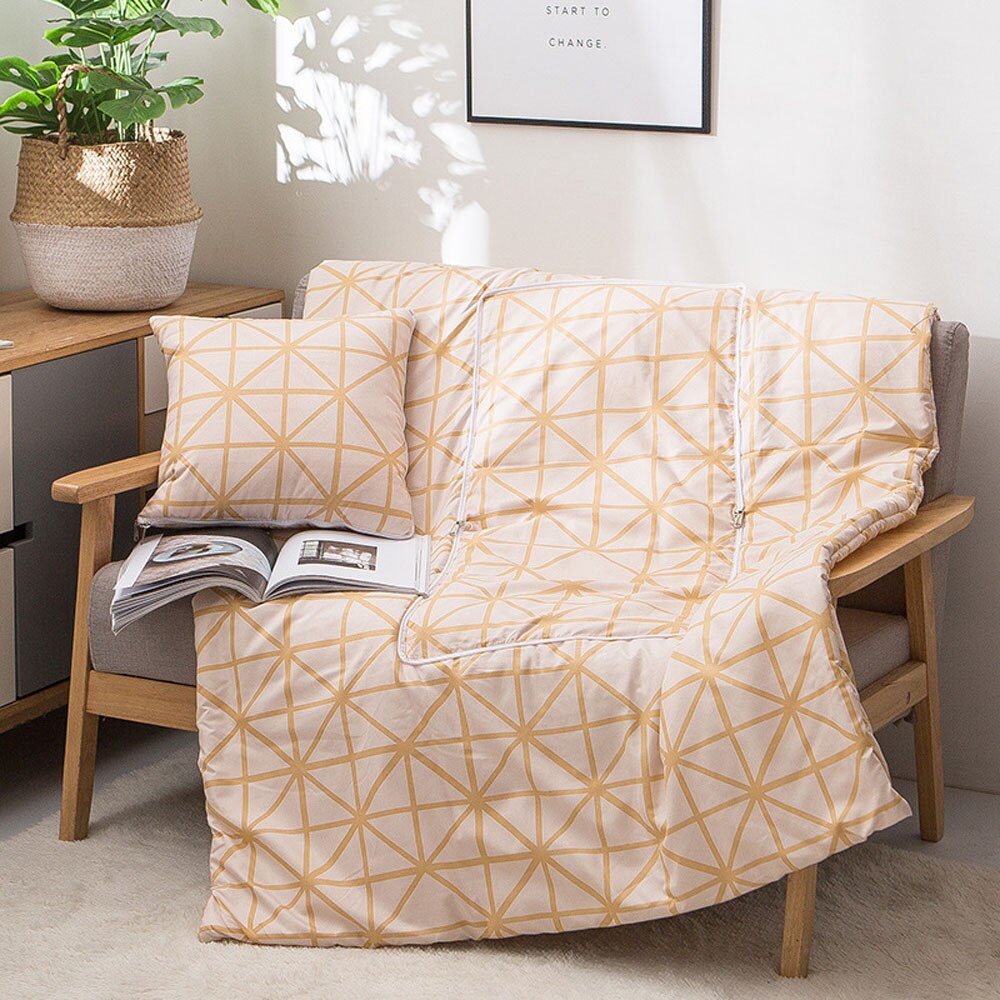 Kussen Quilt Tweeërlei Gebruik Kantoor Siësta Deken Sofa Auto Reizen Camping Kussen Airconditioning Zomer Quilt Multifunctionele: Seattle