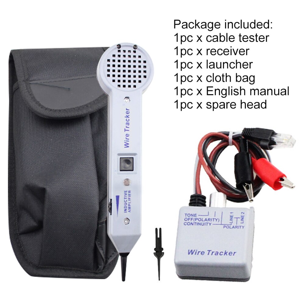 200EP Home Inductive Amplifier Tracers Cable Tester Adjustable Volume Tone Generator Kit Practical High Accuracy