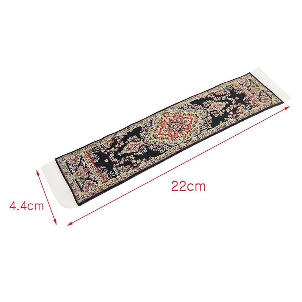 1/12 Dollhouse Miniature Rug Turkish Style Carpet Floor Coverings Area Rugs Decorative