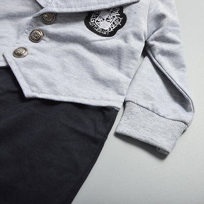 Pudcoco-combinaisons pour garçons 0-24M | Vêtements de fête pour bébés garçons, salopette, costume