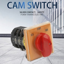 Cam Switch 3 Position 3 Phases 20A Forward-Reverse Selector Rotary Changeover Main Switches Motor Control Circuit T-16EXF64D-3