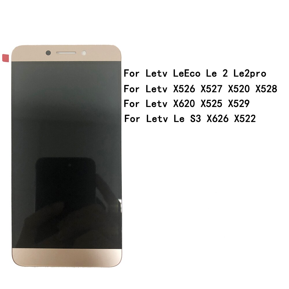 LCD For Letv LeEco Le 2 Le2pro X526 X527 X520 X620 X525 X529 X528 Le S3 X626 X522 Display Screen Touch Digitizer Assembly 5.5": Gold