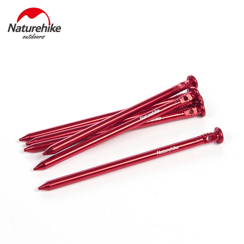 Naturehike Outdoor Aluminum Alloy Tent Nails Ultralight Stakes Peg Hook Nails Camping Equipment Accessories