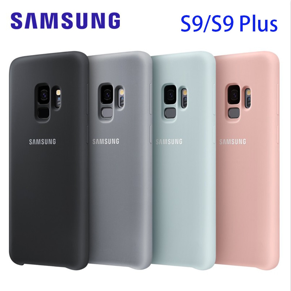 for Samsung S9/S9+ Liquid Silicone Case Official Silicone Soft Back Cover for Samsung Galaxy S9/S9 Plus Case Protection Cover