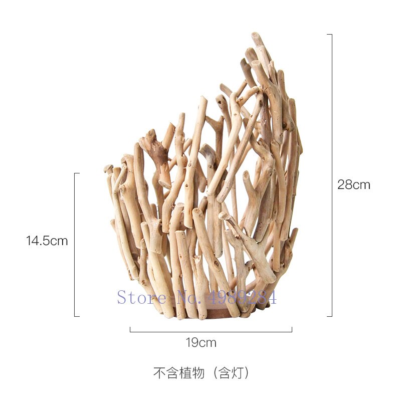 Nordic Wooden glass Tree branch vase Modern home Flower arrangement Crafts ornaments Wedding decoration vases flowers