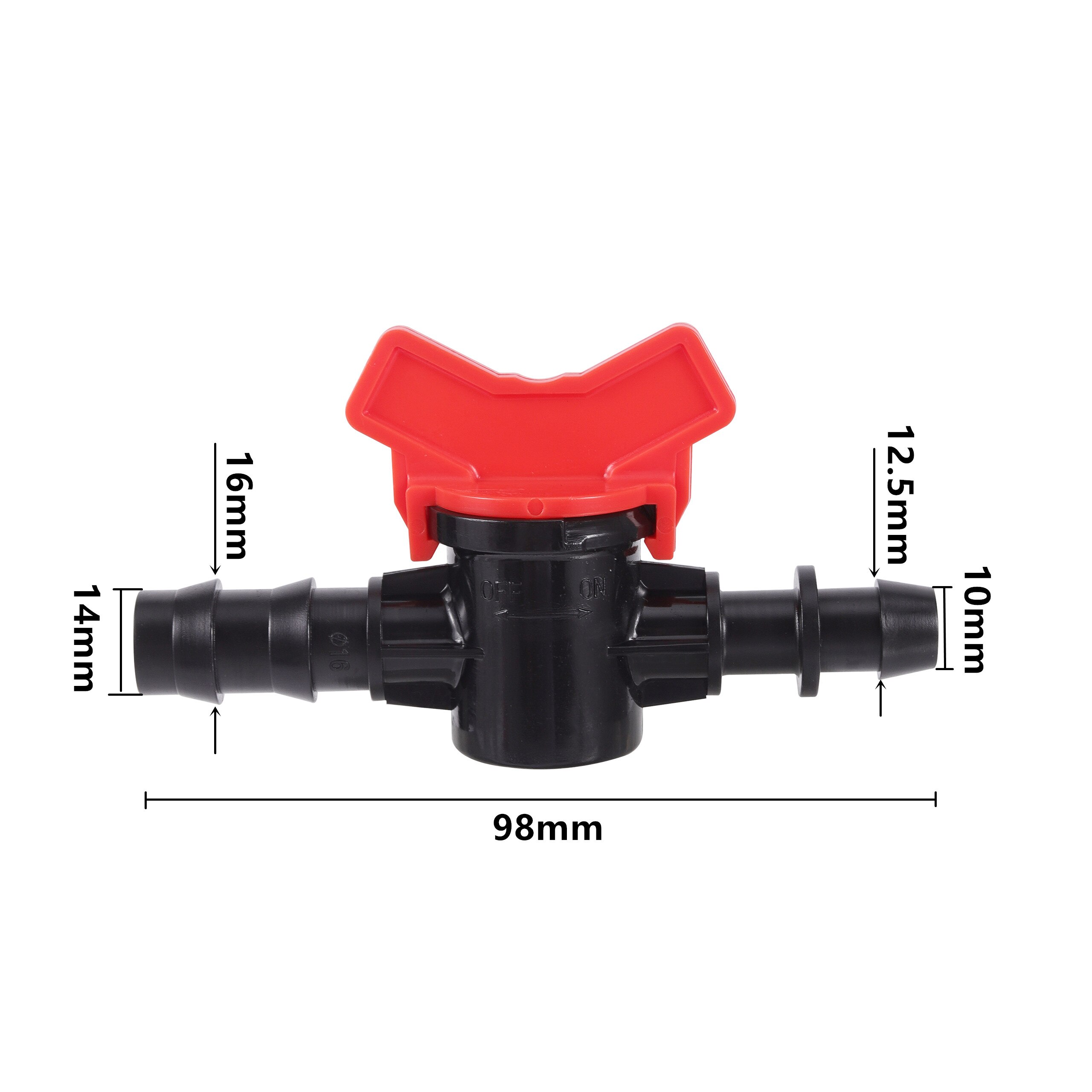 2Pcs 16mm Pipe Bypass Valve Garden Sprinkler Irrigation Water Control Switch PE Pipe PVC Pipe Fittings: Default Title