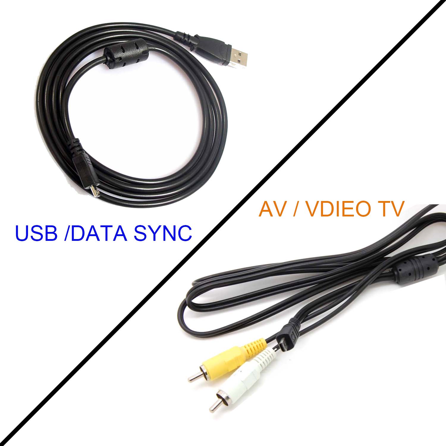 CABLE de TV USB y AV para PANASONIC LUMIX DMC-FX07, DMC-FX10, DMC-FX100K, FX100S, FX12, FX150K, DMC-FX150S, DMC-FX2, DMC-FX3
