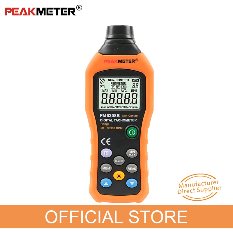 Officiële Peakmeter PM6208B Contactloze Digitale T... Grandado