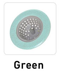 1 sztuk silikonowe kuchenne sitko robić zlewu wtyczka odpływowa filtr robić zlewu kolektor odpadów kuchnia podłoga w łazience akcesoria przeciw zatykaniu: zielony
