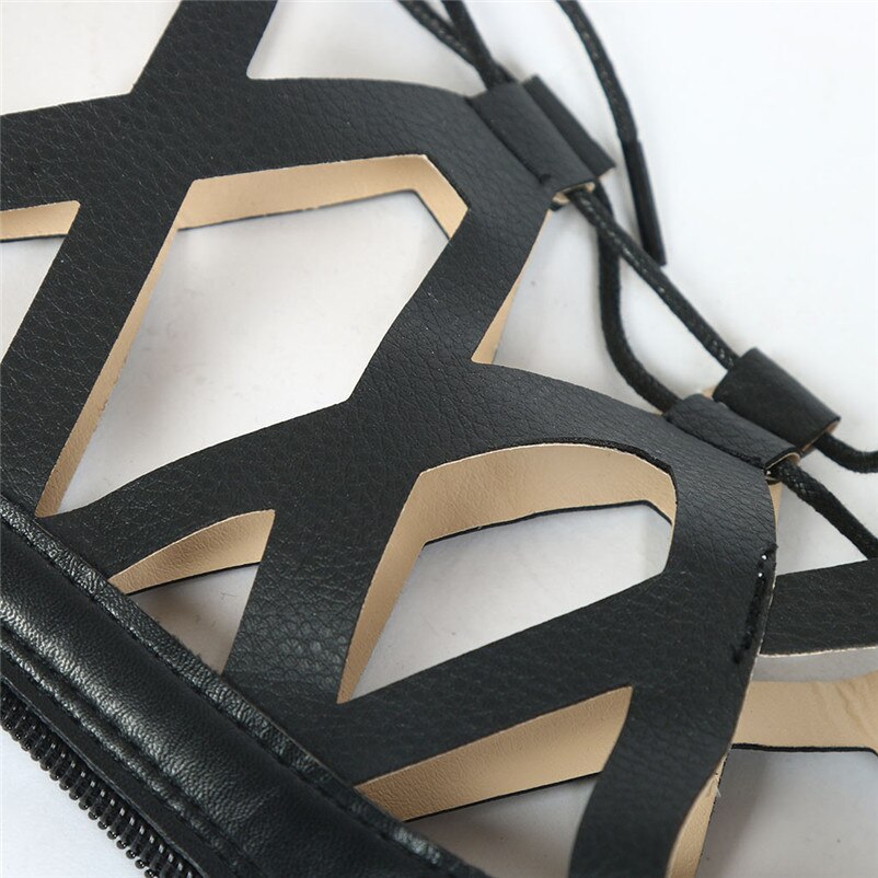 Summer Women Casual Flats Sandals Knee High Soft and comfortable Boots Roma Shoes Sandals #SA