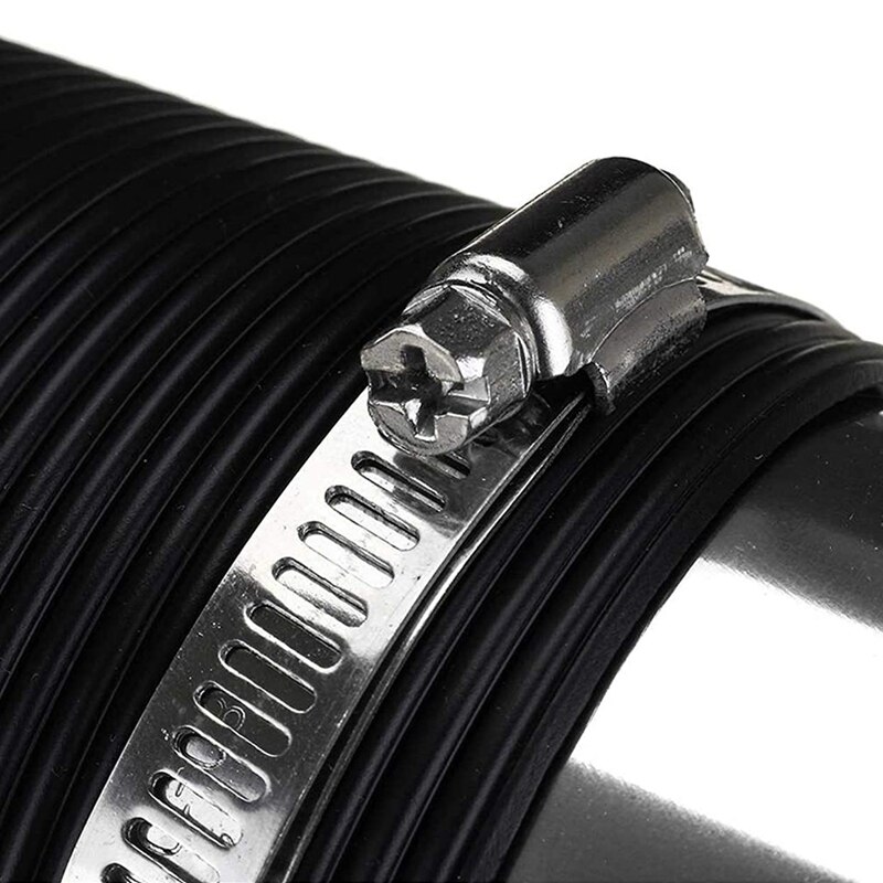 76mm 1M Car Air Filter Intake Cold Pipe Flexible Duct Feed Hose Kit with Tuyere Inlet Clamp Tube Hose Air Intake Pipe