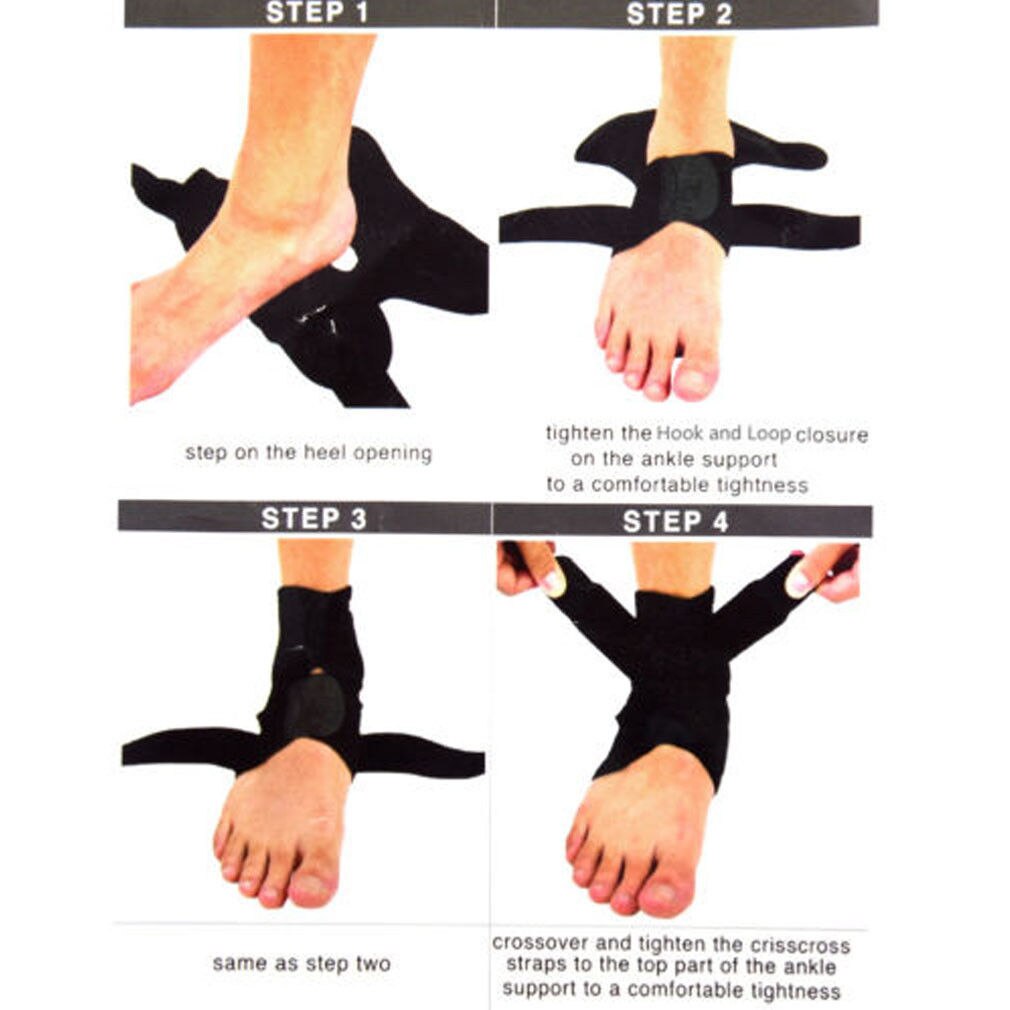 1PC kompresyjne ochraniacze na kostki anty zwichnięcie na zewnątrz koszykówka piłka nożna orteza stawu skokowego obsługuje pasy bandaż robić zawijania stóp bezpieczeństwo