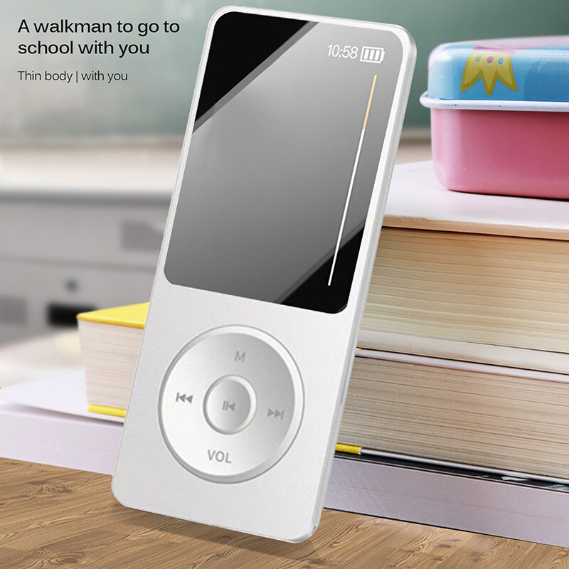 Hifi-mini-wiedergabe,  mp3 mp4 multifunktionale musikplayer, fm-recorder, tf-kartensteckplatz , 60 stunden akkulaufzeit , 4.1 bluetooth-verbindungen, text- und e-book-funktion