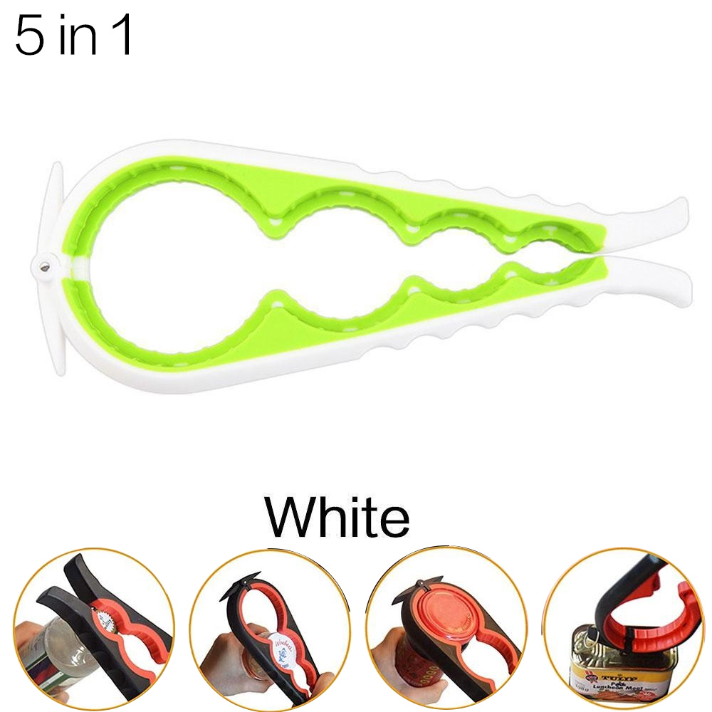 Abrelatas multifuncional para cocina casera JJYY, abridor de botellas giratorio antideslizante, herramienta de apertura de tapa, suministros de cocina: YELLOW