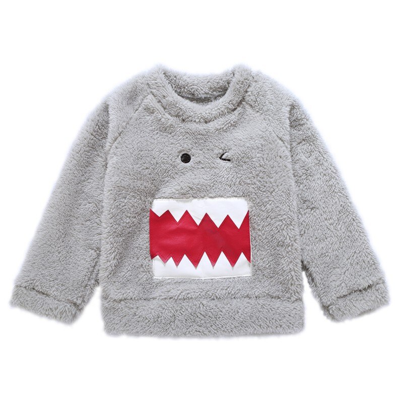 Baby Jungen Kleidung t-Shirt Langarm Karikatur-aufbringen Sport t-Hemden für Jungen freundlicher Kleidung zur Seite fahren heißer: H / 18m