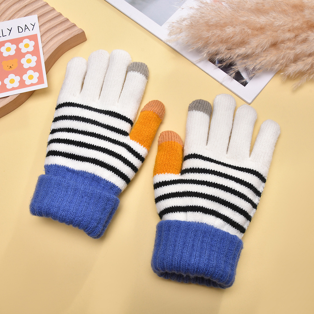 Frauen Herbst Winter Handschuhe Warme Hand Schutz Touchscreen Spleißen Dicke Handschuhe Einfarbig Einfache Lustige: verrotten