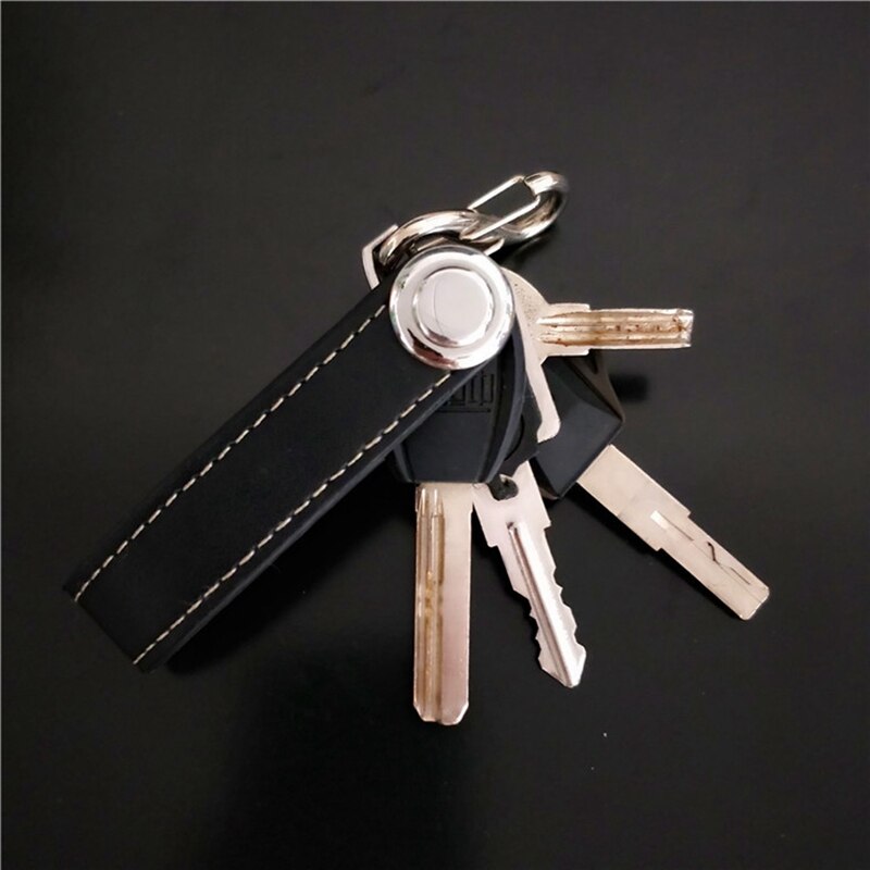 Mode Autosleutel Bag Case Wallet Holder Keten Sleutel Portemonnee Ring Pocket Key Organizer Smart Lederen Sleutelhanger