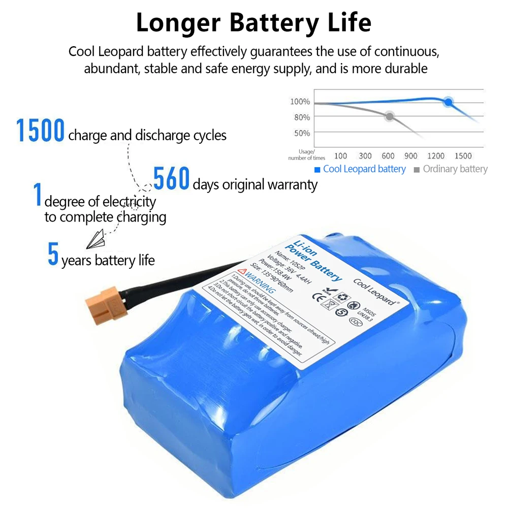 36V 7000mAh Rechargeable Lithium Battery 10S2P 7000mAh 18650 Electric Self Balancing Scooter Hoverboard Batteries)