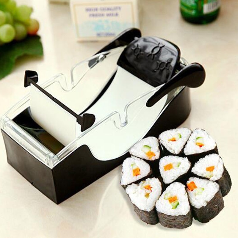 Sushi Rijst Gereedschappen Machine Kit Nori Tool Roller Gevulde Garpe Kool Groente Vlees Rolling Tool Set Voor Japanse Voedsel Onigiri