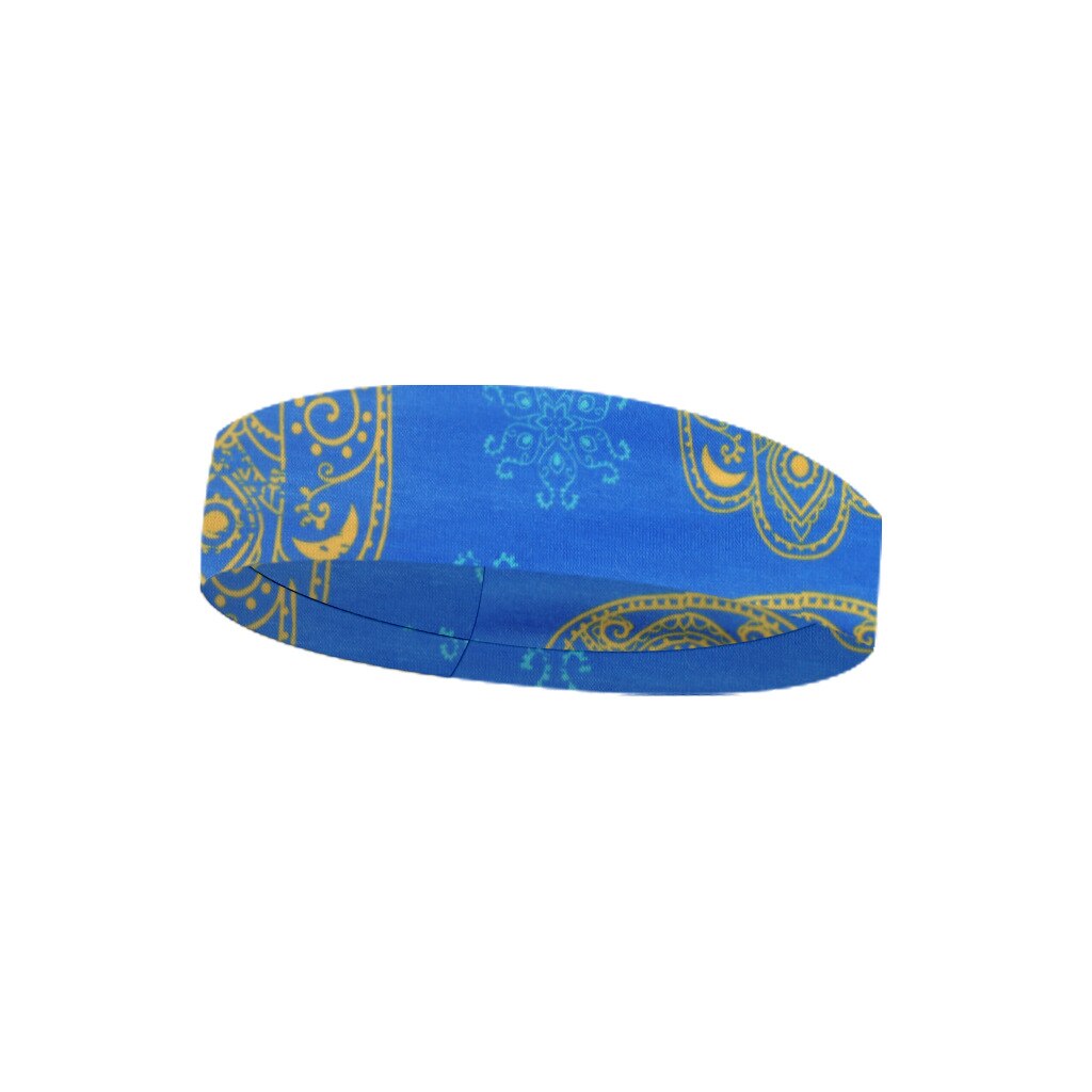 1 unidad de mascarillas Unisex de Color puro, banda antisudor para Yoga con dos botones para relajar las orejas, banda para el sudor, accesorio deportivo: E