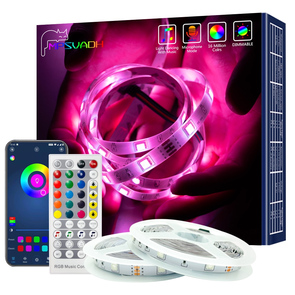Led Light Strips Wifi Rgb 5050 Werken Met Alexa Google Assistent Telefoon App Diy Kleur 24V Tv Computer Slaapkamer bluetooth Luces Led