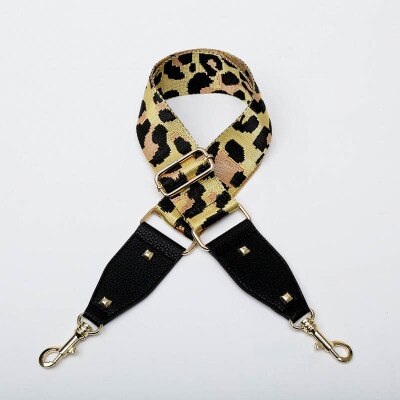 HJKL kolorowe torby na pasek pasek akcesoria do Leopard ziarna moda regulowany pasek na ramię torebka akcesoria dekoracyjne torby: H