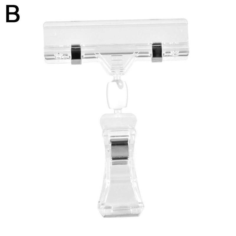47mm Clear Plastic Wall Suction Cup Clip Clamp Multifunctional Swivel Clip Supermarket Mall Practical Sucker Clamp: B