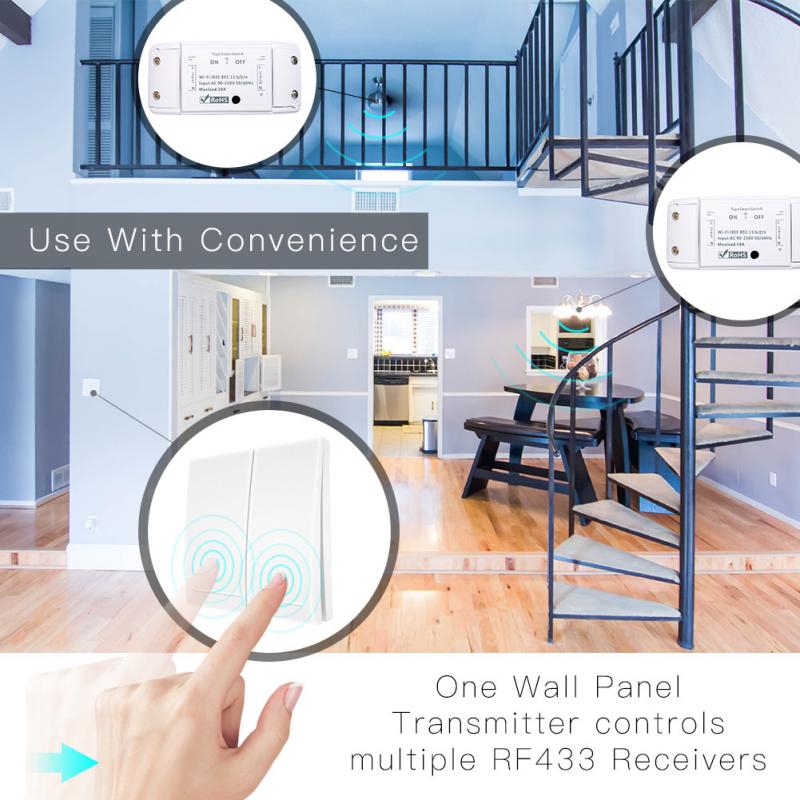 WiFi Smart Light Switch Breaker Timer Wireless Tuya Smart Life APP Remote Control Works With Alexa Google Home Smart Home