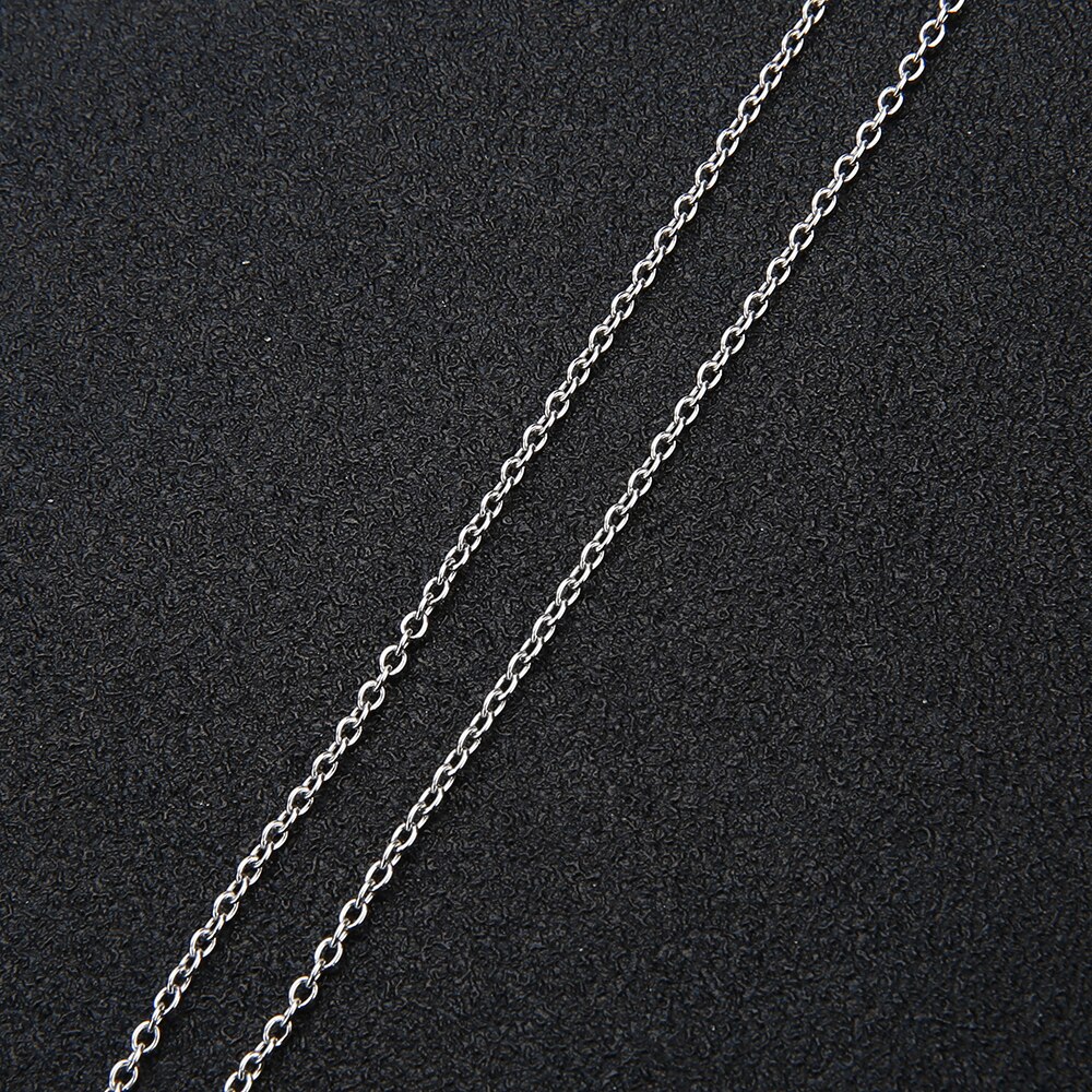 10 Yards/roll Stainless Steel Silver Tone 1mm 1.5mm 2mm 2.5mm 3mm Cross Link Bulk Chain for DIY Jewelry Making Findings Crafts