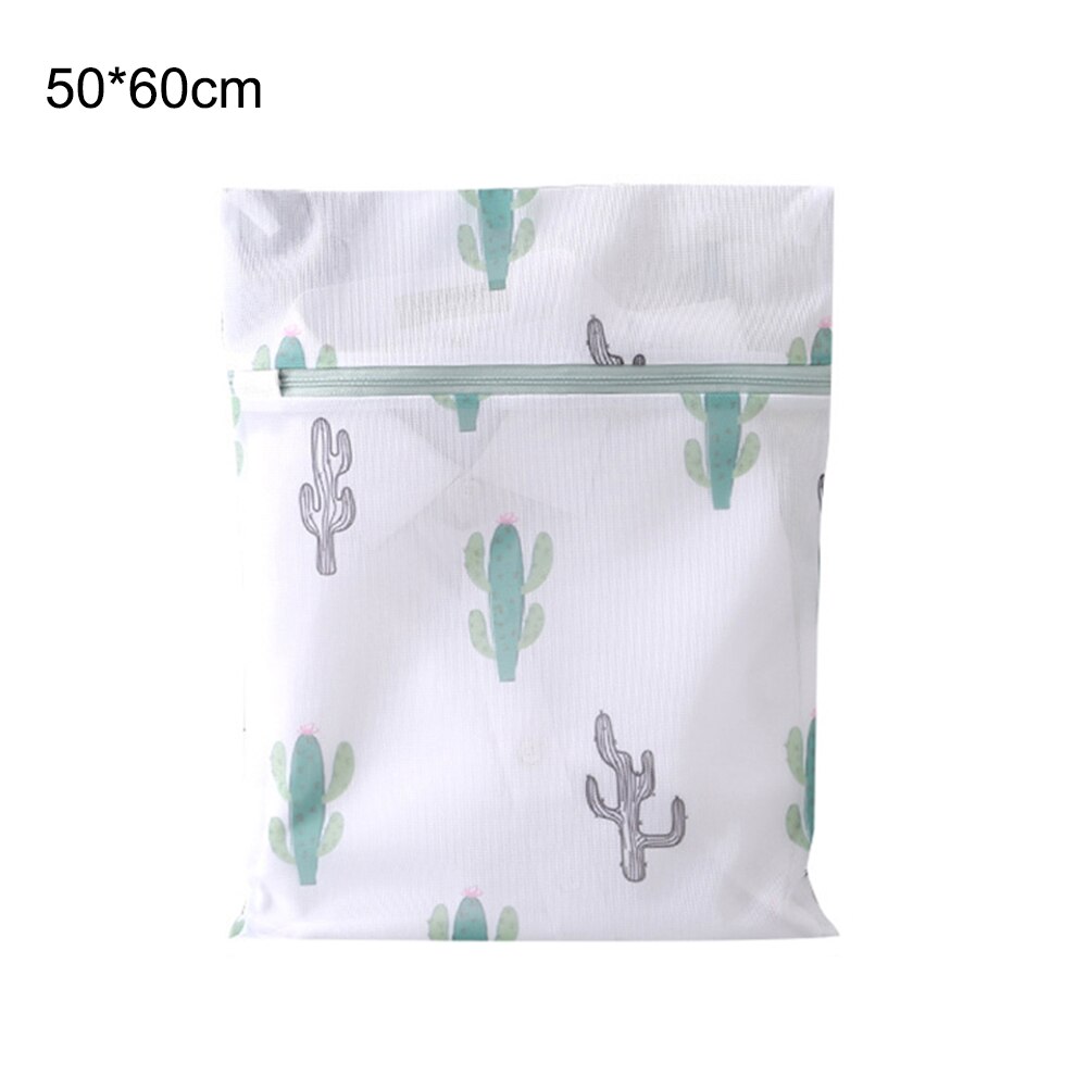 Mesh Laundry Bags Delicate with Cute Prints Travel Storage Organizer Garment Washing Bags for Clothes Bras HG99: Light Green