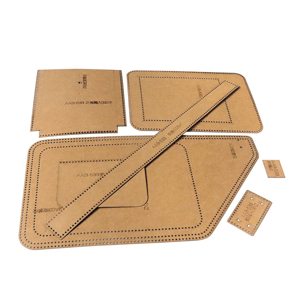 Reusable DIY Handmade Hard Solid Accurate Paperboard Sewing Pattern Chest Bag Stencil Easy Use Craft Supply