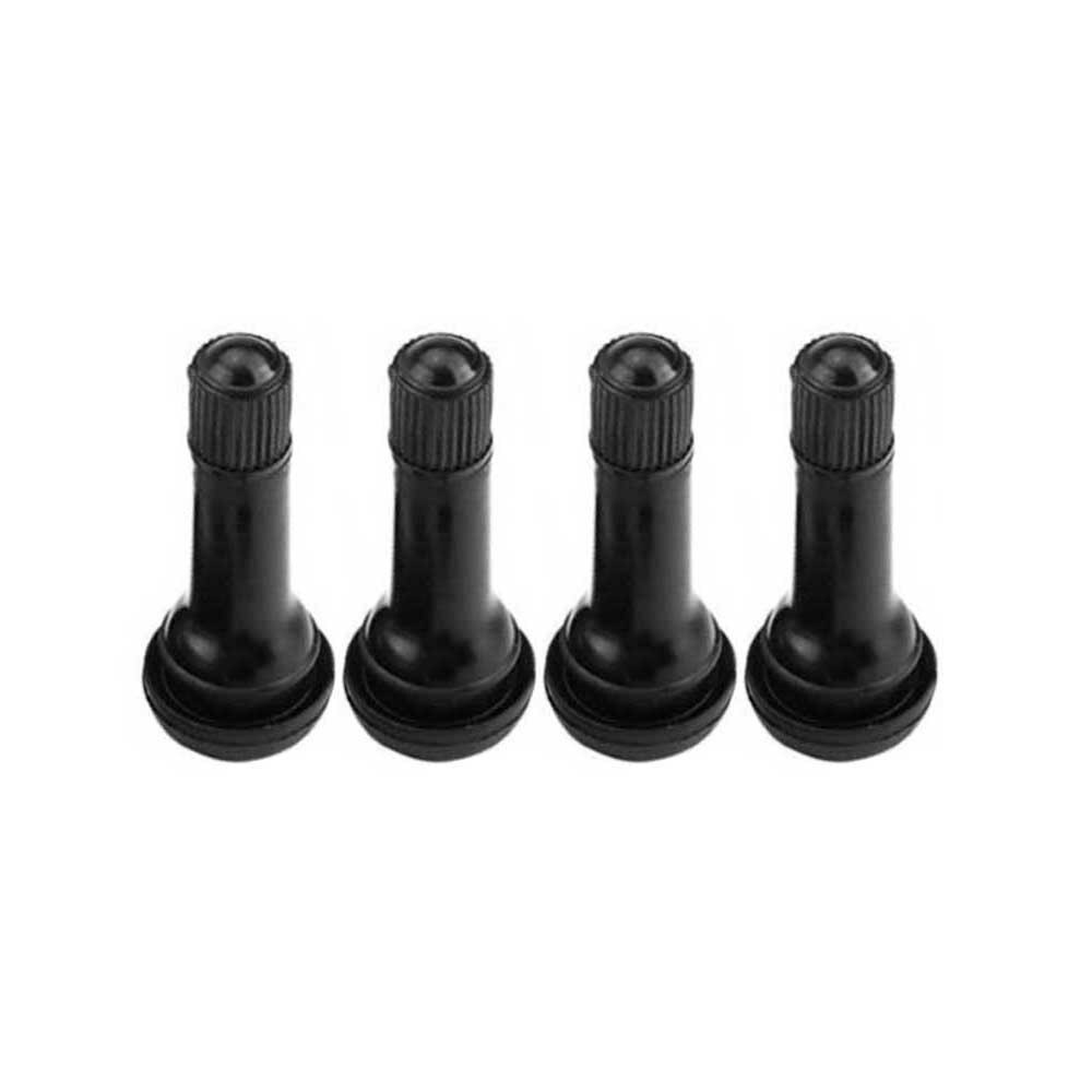 4/5 stk sort gummi  tr414 bil hjul dæk tubeless dæk dæk ventil stammer støvhætte hjul dæk dele bil auto tilbehør