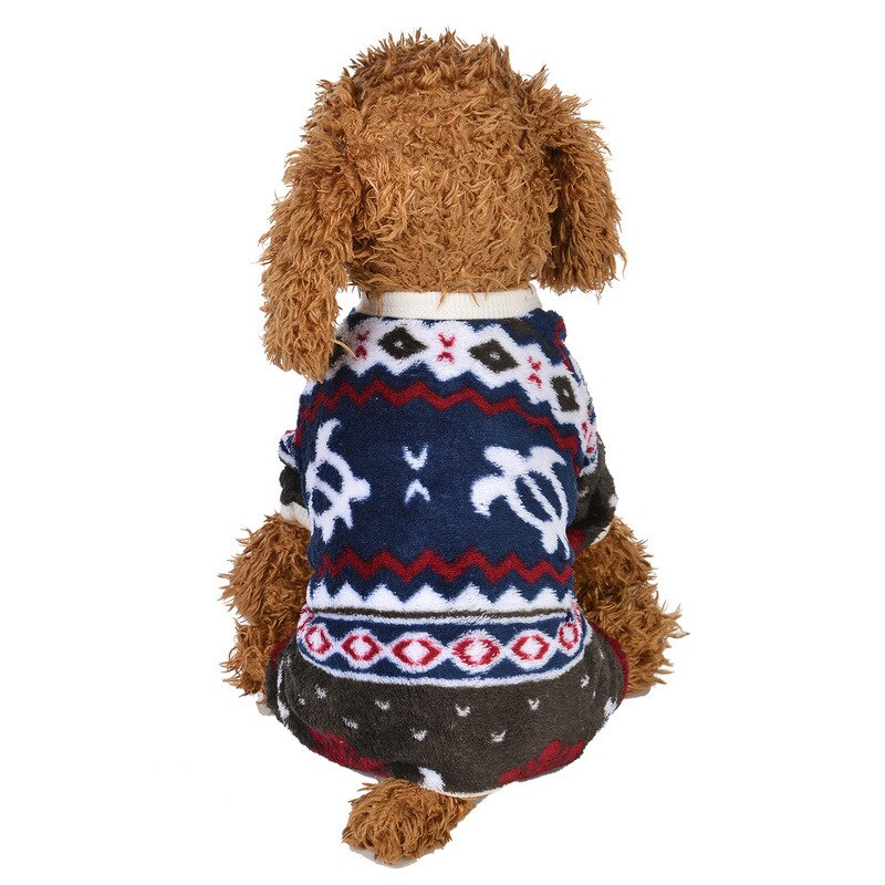 Pehmeä fleece koiran vaatteet talvi koiran haalari vaatteet neljä jalkaa lämmin koiran takki pyjamat chihuahua pieni pentu talvivaatteet huppari
