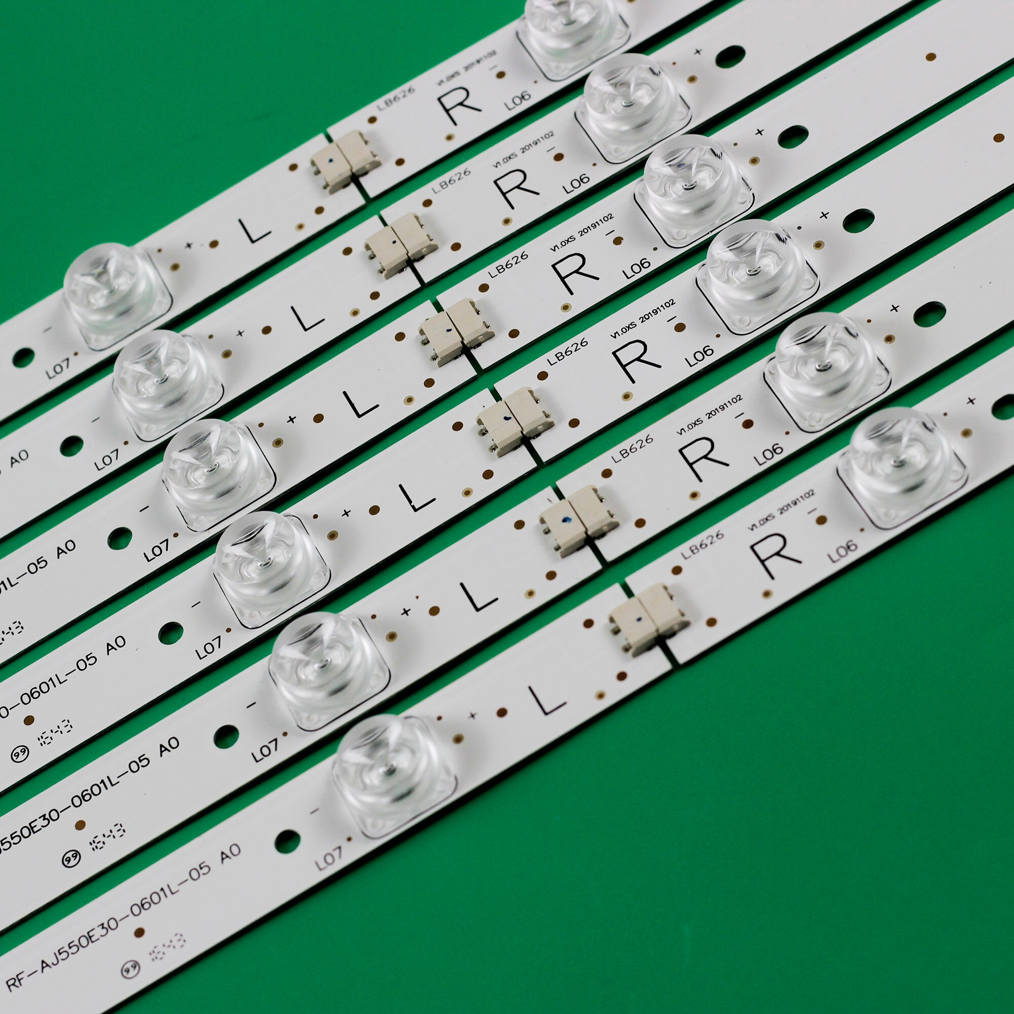 Barre LED (12) pour Sharp LC-55CFE6241K LC-55CFE6241E 55CUF8462ES LC-55CUF8472ES LC-55CUF8372ES 55CUF8372KS LC-55CFE6452E 55CUG8462ES