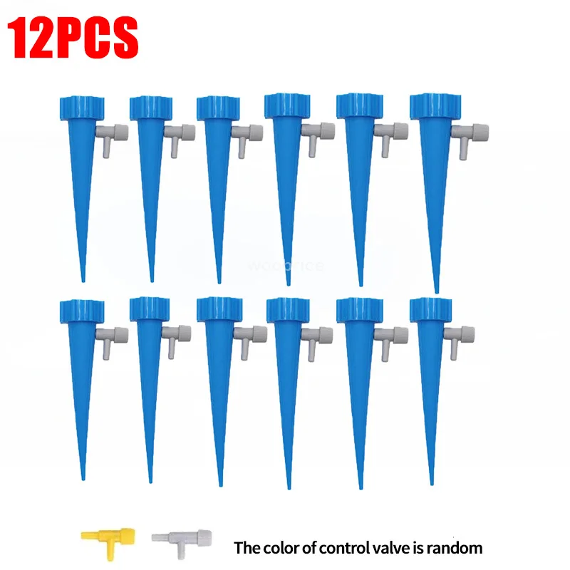 Automatic Watering Drip for Plants Droppers Automatic Drip Irrigation System Self Watering Adjustable Auto Water Dripper Device: Blue