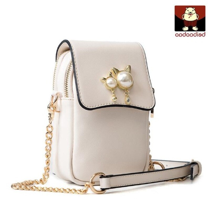 Beibaobao PU female mobile phone bag leisure Messenger Bag Mini chain bag leisure Bags