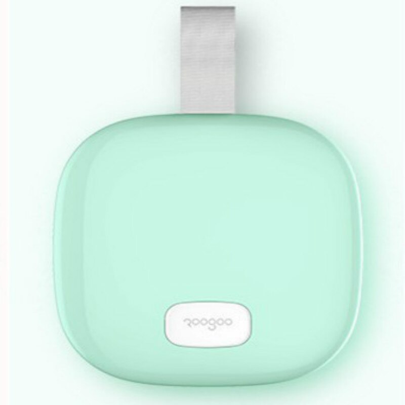 Espejo portátil para maquillaje, tocador, luz LED, compacto, de viaje, Mini espejos de mano, lámpara de doble cara, plegable, herramientas cosméticas: Verde